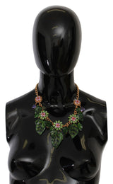 Elegante collar de encanto floral sicilia