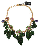 Elegante collar de encanto floral sicilia