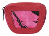 Elegant Pink Fabric Coin Wallet