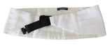 Elegante seda blanca cummerbund