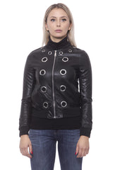 Chic Eco Leder Slim Jacke besetzt