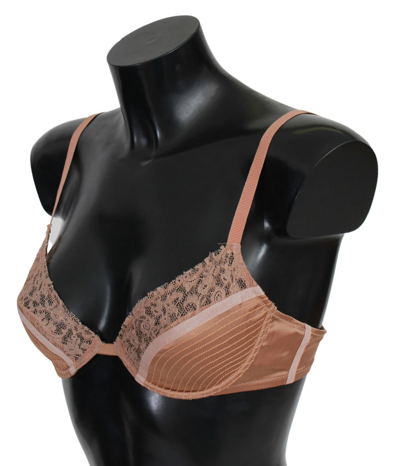 Elegante reggiseno push-up di pizzo nudo