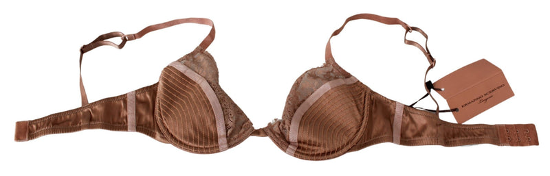 Elegante reggiseno push-up di pizzo nudo