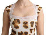 Chic Leopard Dessous Bluse Top