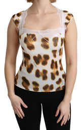 Chic Leopard Dessous Bluse Top