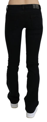 Chic Black Slim Fit Low Taille Jeans