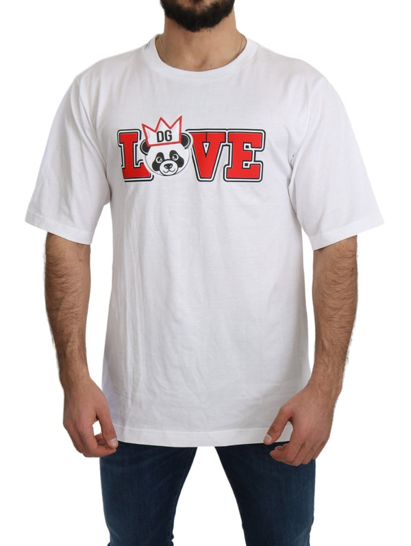 Panda Love Slim Fit Creweck Camiseta