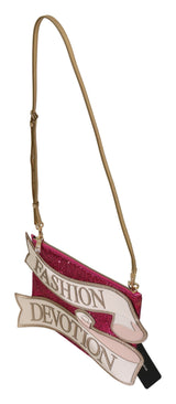 Borsa glamour rosa scintillante cleo scintillante