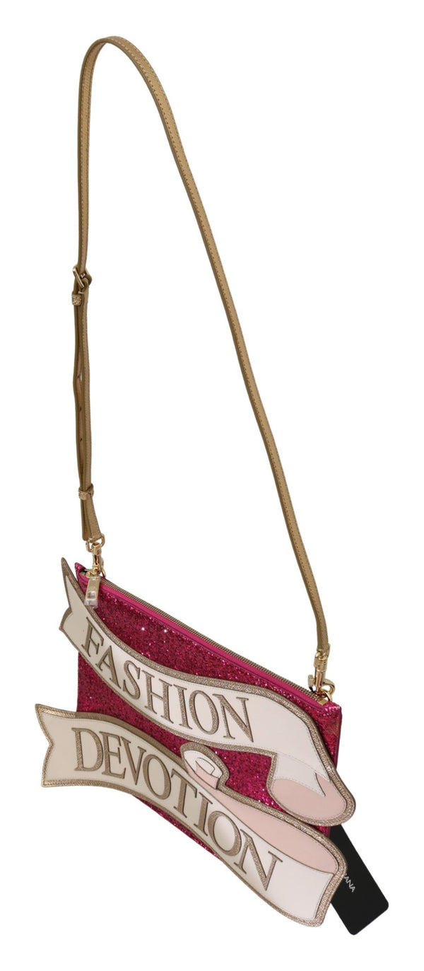 Rose glamour rose scintillant Cleo Purse