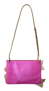 Bolso de embrague de heo glamoroso rosa brillante