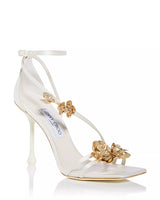 Women's Zea 95 Flower Jewel Satin Sandals