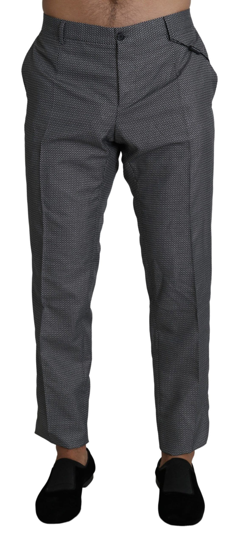 Eleganti pantaloni in vestito grigio grigio