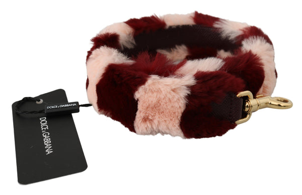 Burdeaux Pink Fur Strap Strap Luxury Accessory