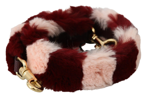 Bordeaux Pink Fur Scolater Luxury Accessoire