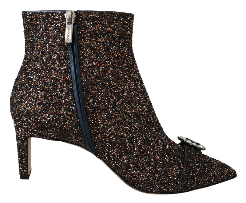 Amethyst Mix Hannover Heeled Glitter Stiefel