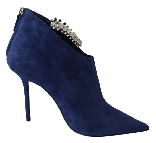 Pop Blue Kristall-Stiefel mit Heeled-Stiefeln