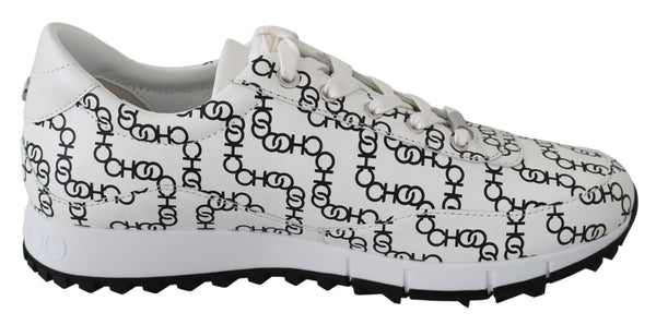 Eleganti sneaker in pelle monocromatica