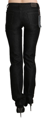 Jean skinny de taille noire chic