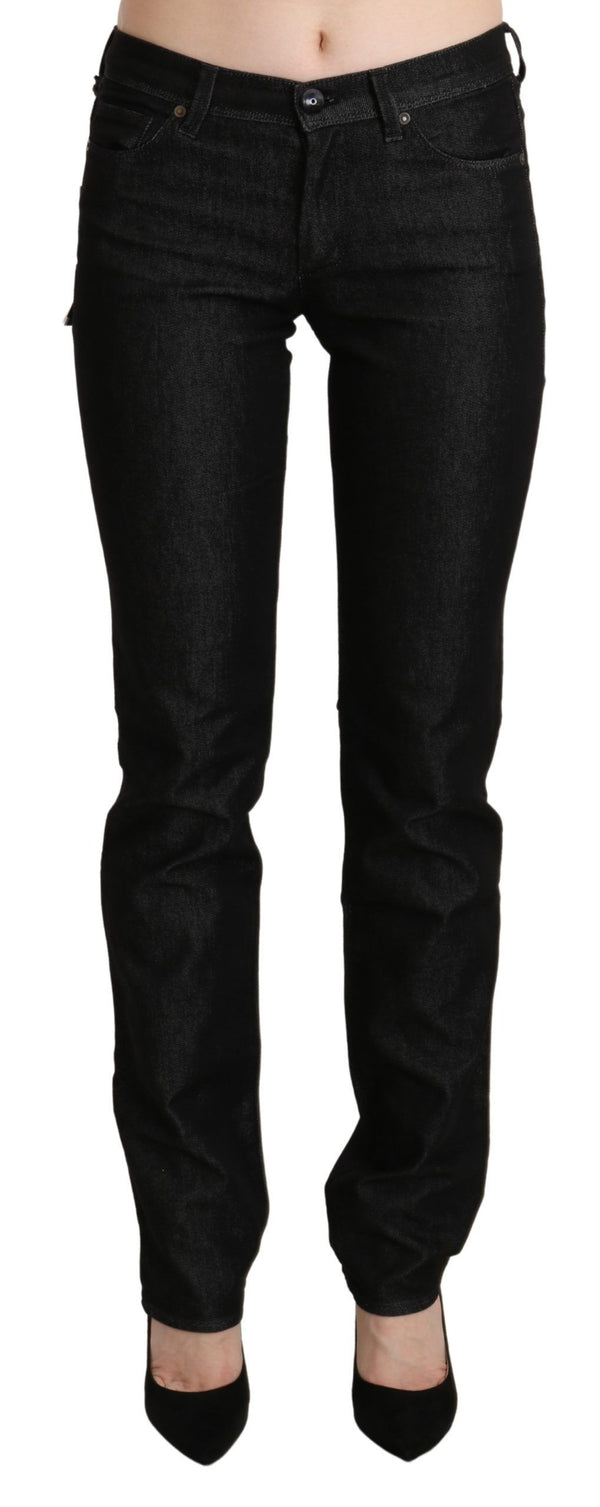 Jean skinny de taille noire chic