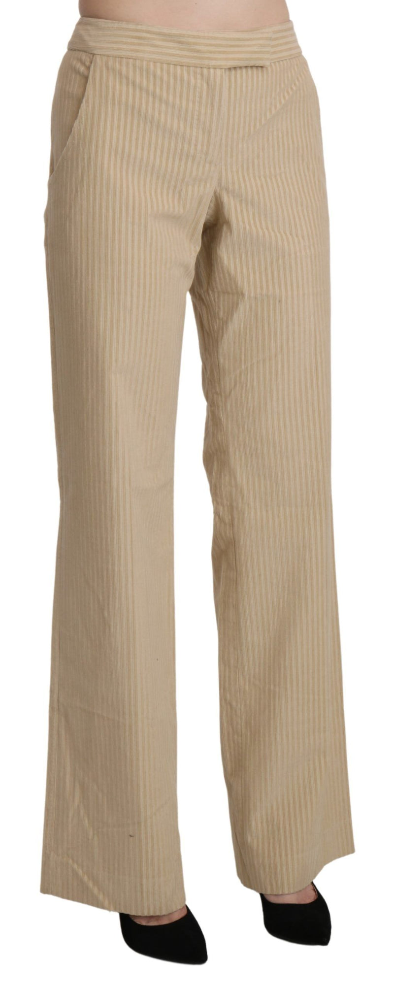 Pantalon large à la jambe large beige grave beige