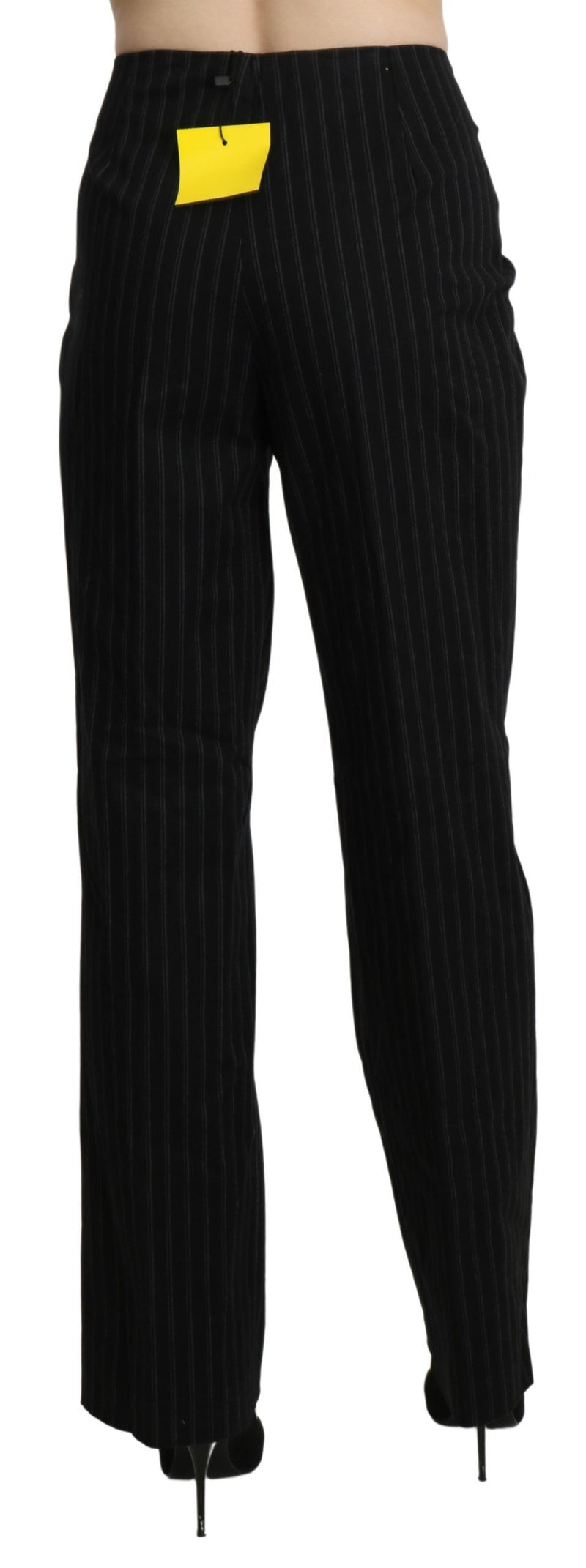 Elegante schwarze Hose mit hoher Taille