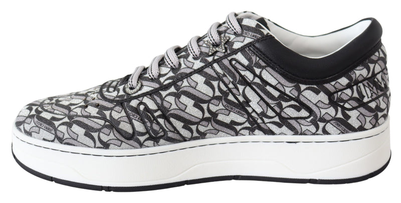 Glitzernde Slip -on -Sneaker - Silber und Schwarz