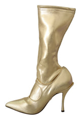 Elegante goldene Knöchelstiefel Socken mit Strasssteinen