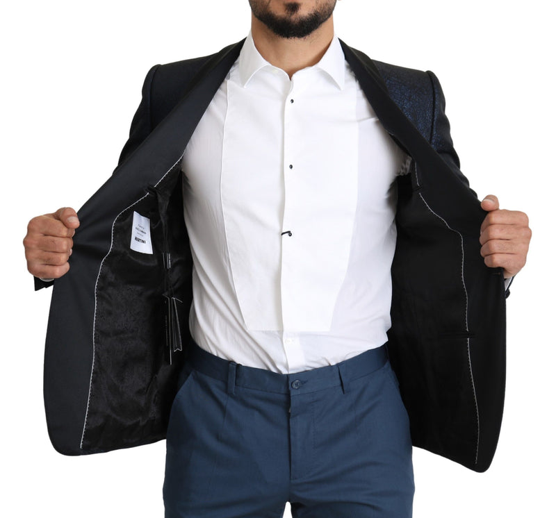 Κομψό μαρτίνι μπλε Slim Fit Blazer