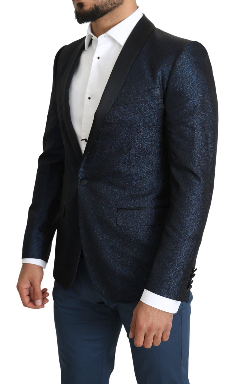 Elegante martini azul delgado fit blazer