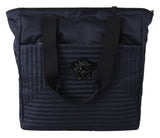 Elegante borsa in nylon blu