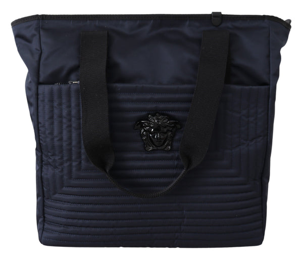 Elegante blaue Nylon -Tasche