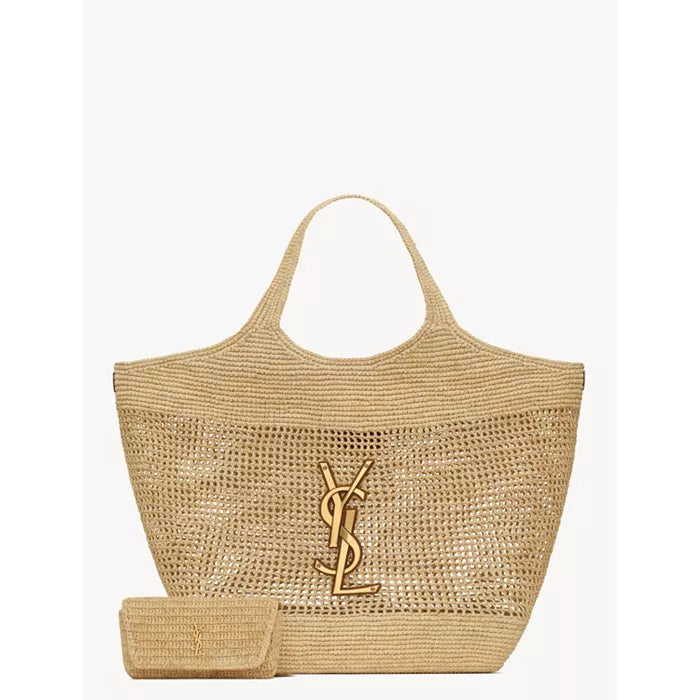 Icare Maxi Tote Bag in Raffia