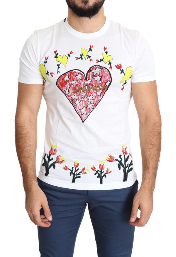 T-shirt Chic Saint Valentine Stampa Equipaggio