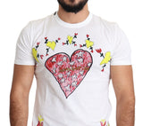 T-shirt Chic Saint Valentine Stampa Equipaggio