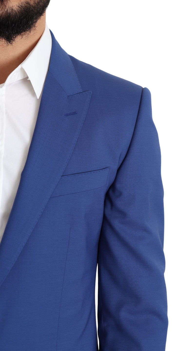 Squisita giacca blazer martini di lana blu