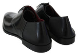 Eleganti scarpe derby in pelle nera