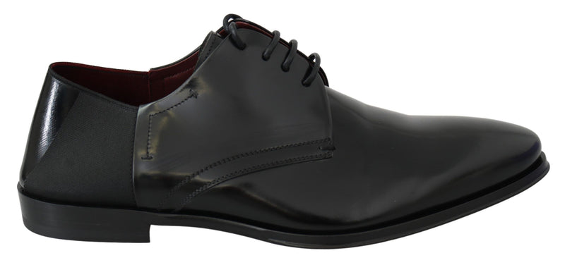 Eleganti scarpe derby in pelle nera