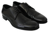 Eleganti scarpe derby in pelle nera