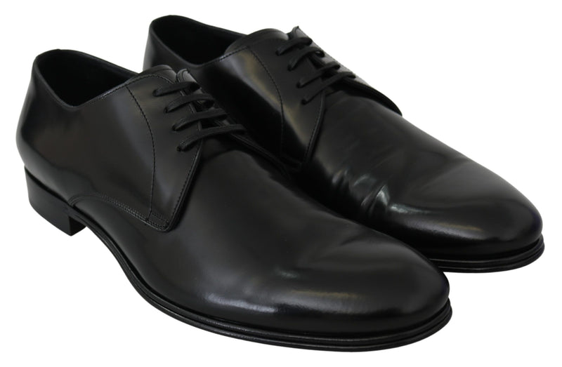 Chaussures de derby en cuir noir élégant