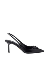 Women's Saffiano Patent Leather Slingback Pumps