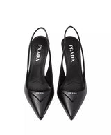 Women's Saffiano Patent Leather Slingback Pumps