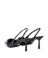 Women's Saffiano Patent Leather Slingback Pumps