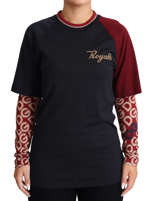 Πολύχρωμες Royals Cotton Crewneck πουλόβερ