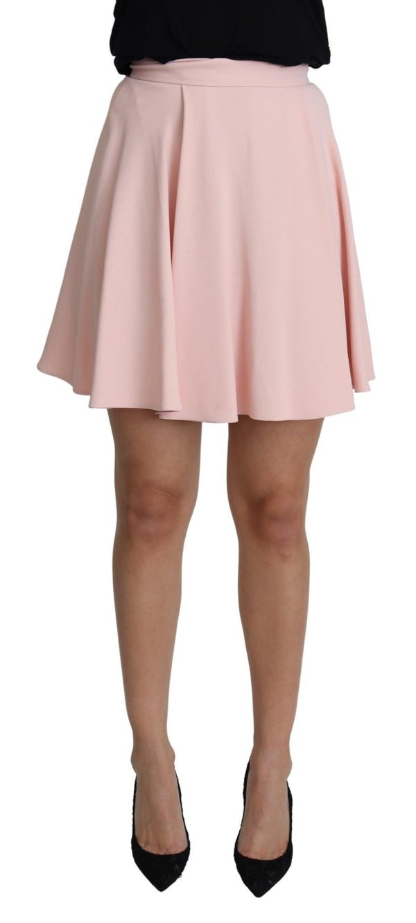 Elegant Pink Flare A-Line Mini jupe