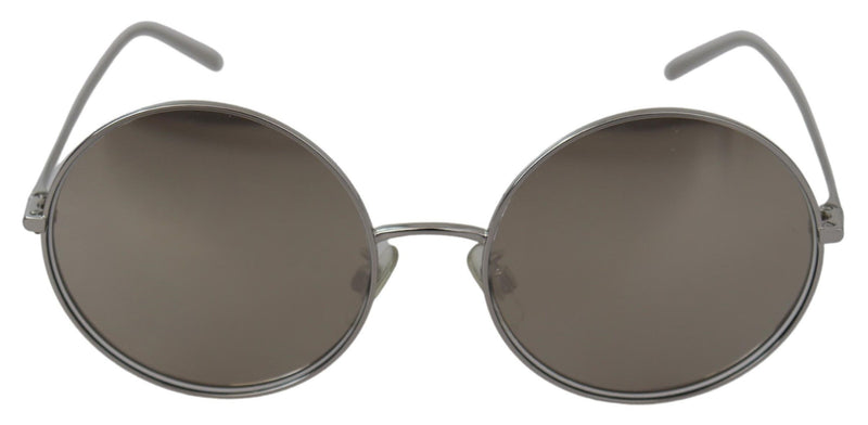 Gafas de sol de lente gris plateada elegante para mujeres