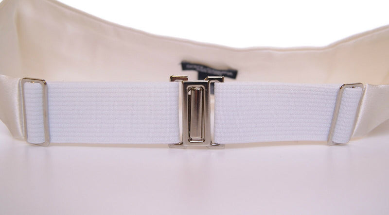 Elegante seda blanca cummerbund