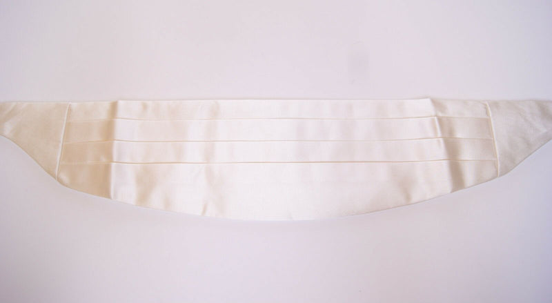 Elegante seda blanca cummerbund