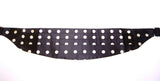 Élégant Silk Black Polka Dot Cummerbund