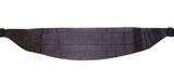 Elegante Cummerbund de seda negra con lunares