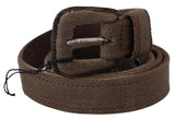 Elegant Brown Leather Waist Belt